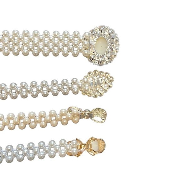 Stretch Pearl Belts and Bracelet Bundle - Size Medium - Picture 4 of 7